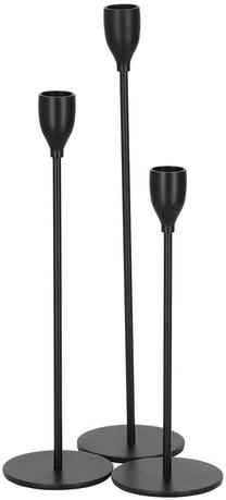 Žvakidė Springos HA7265, metalas, Ø 8 cm, 33 cm, juoda sp.