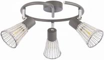 Светильник потолочный Candellux Lighting Cuurtis 98-48271, E14, 3 x 40 Вт, прозрачный цв. / серый цв.