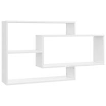 Sieninė lentyna VLX High Gloss 800330, balta sp., 58.5 cm x 104 cm x 20 cm