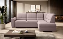 Kampinė sofa Siber Gojo 101, rožinė sp., dešininė, 186 x 270 cm x 93 cm