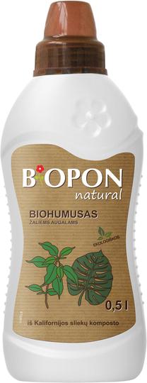 Biohumusas žaliems augalams Biopon 1581, skystos, 0.5 l