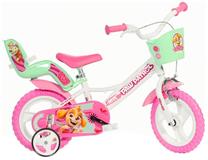 Vaikiškas dviratukas su papildomais ratukais Paw Patrol 124RL-PW, balta sp./rožinė sp., 12"