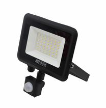 Prožektor liikumisanduriga, liigutatav AWTools Slim AW17907, 30 W, 2850 lm, 6000 °K, IP44, must v.