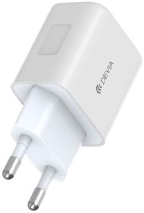 Telefono įkroviklis Devia Smart PD 30W 1x USB-C, USB-C, balta sp., 30 W