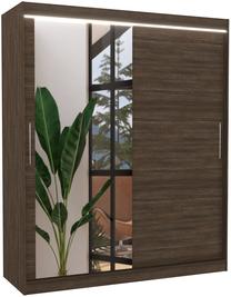 Spinta ADRK Tom LED, šokolado sp., 58 cm x 180 cm x 215 cm, su veidrodžiu