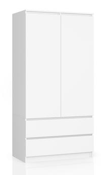 Spinta Akord Furniture Factory S90, balta sp., 50.4 cm x 90.4 cm x 180 cm
