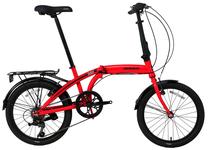 Velosipēds salokāms Bisan Twin S, 20 ", sarkana krās.