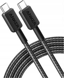Vads Anker USB Type-C, USB Type-C, 0.9 m, melna krās.