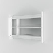 Pakabinama virtuvės lentyna Kalune Design Knerr 935CMN1307, balta sp., 85 cm x 15 cm x 65 cm