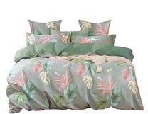 Patalynės užvalkalų komplektas SB-1605, žalia sp./pilka sp., 70 x 80 cm, 160 x 200 cm