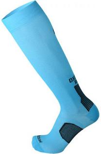 Sportinės kojinės Mico Long Running Light Oxi Jet, mėlyna sp./juoda sp., 38-40