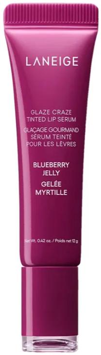 Lūpų serumas, su spalva Laneige Glaze Craze Tinted, 12 g, blueberry jelly