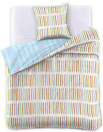Gultas veļas komplekts DecoKing Stiches, daudzkrāsaina, 80 x 80 cm, 200 x 220 cm