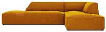Kampinė sofa Micadoni Home Ruby Modular 4 Seats, geltona sp., dešininė, 273 x 180 cm x 69 cm
