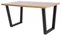 Stalas Valentino, ruda sp./juoda sp., 120 cm x 90 cm x 75 cm