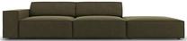 Sofa Micadoni Home Jodie 3 Seats, žalia sp., dešininė, 262 x 102 cm x 70 cm