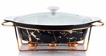 Serviravimo rinkinys Cookini By Mondex Elegant Kitchen HTN8981-PROM, 38 cm x 8 cm, 26 cm, Juoda sp.