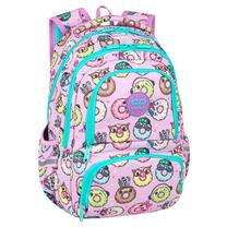 Skolas mugursoma CoolPack Spiner Termic Happy Donuts, rozā krās./gaiši zila krās., 41 cm x 30 cm x 20 cm