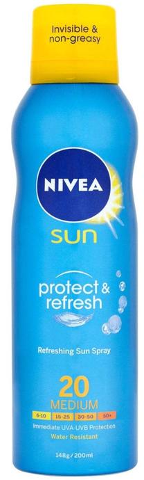 Purškiklis įdegio priežiūrai Nivea SPF20, 200 ml