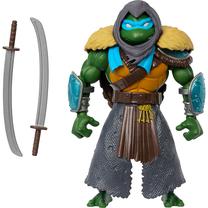 Žaislinė figūrėlė Mattel Masters Of The Universe Turtles Of Grayskull Stealth Ninja Leonardo HTH17, 14 cm, žalia sp./pilka sp.