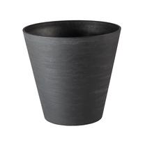 Puķu pods Teraplast Re-Pot, plastmasa, Ø 16 cm, melna krās.