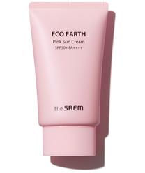 Dieninis veido kremas The Saem Eco Earth Pink Sun Cream, 50.0 ml, SPF 50