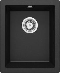 Кухонная мойка Deante Corda, гранит, 46 см x 38 см x 19.4 см, графитовый цв.