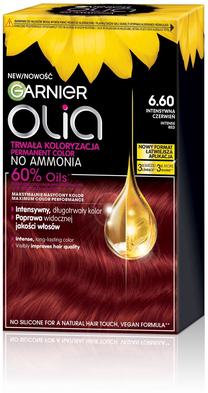 Kраска для волос Garnier Olia, intense red цв., 6.60, 174.0 мл