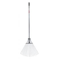 Lapų grėblys vėduoklinis AWTools AW00092, su kotu, 1150 - 1510 mm, sidabro sp.