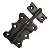 Durvju aizbīdnis Okko GB-1018, melns krās./niķeļa krās., 7.6 cm x 6 cm