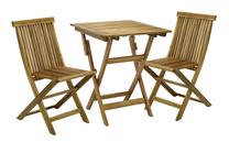 Lauko baldų komplektas Home4you Finlay, šviesiai ruda, 2 vietų