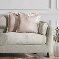 Наволочка для декоративной подушки Restilo Velvet, светло-бежевый, 45 см x 45 см, 2 шт.
