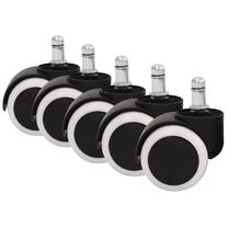 Ritenis VLX Castors For Office Chairs, 4.85 cm x 4.85 cm, Ø 4.85 cm, balta krās./melna krās.