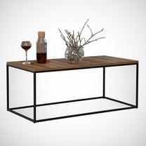 Kavos staliukas Kalune Design Cosco, riešuto sp., 95 cm x 55 cm x 43 cm
