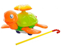 Stumiamas žaislas BebeBee Push Toy Turtle, 13 cm, įvairių spalvų