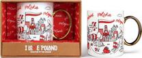 Puodelis Pan Dragon I Love Poland, balta sp./raudona sp., 0.250 l