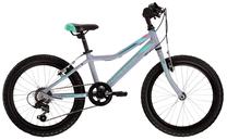 Vaikiškas dviratis, kalnų Kross Lea Mini 1.0, pilka sp./turkio sp., 20"