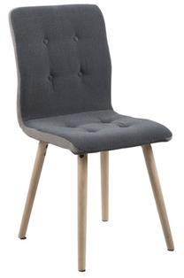 Valgomojo kėdė Home4you AC16115, pilka sp., 43 cm x 55 cm x 88 cm