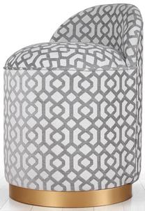 Pufas Hanah Home Glase 209FLF1104, pilka sp., 45 cm x 45 cm x 70 cm