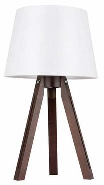 Galda stāvlampas Spot-Light Tripod 6111076, E27, 40W, balta krās./tumši brūna krās.