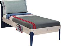 Vaikiška lova Kalune Design Single Bedstead Trio, mėlyna sp./ruda sp./pilka sp., 120 x 200 cm, be patalynės dėžės, be čiužinio