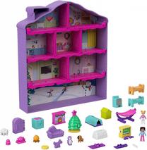 Комплект Mattel Polly Pocket Polly Pocket Holiday Advent House HHX84, многоцветный