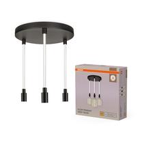 Lampa karināms Osram, E27, 3 x 15 W, melna krās. / melna krās.