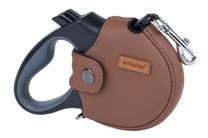 Automatinis pavadėlis Amiplay Lincoln, ruda sp., M 5m