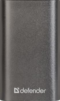 Nešiojamas įkroviklis (Power bank) Defender Lavita, 6000 mAh, juoda sp./pilka sp.