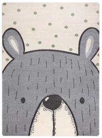 Kilimas vidaus Hakano Tinies Bear, kreminė sp./pilka sp., 220 cm x 160 cm