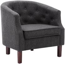 Krėslas VLX Fabric 247003, tamsiai pilka sp., 64 cm x 65 cm x 65 cm