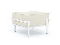Lauko pufas Calme Jardin Cannes CAL_POUF_83_F1_CANNES1, balta sp./smėlio sp., 50 cm x 65 cm x 44 cm