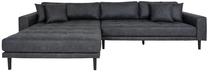 Kampinė sofa House Nordic Lido Lounge, tamsiai pilka sp., kairinė, 290 x 170 cm x 76 cm