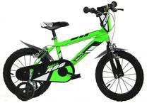 Vaikiškas dviratis Dino Bikes R88 414U-R88, juoda sp./žalia sp., 10'', 14"